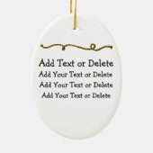 Cowgirl Keramisch Ornament (Achterkant)