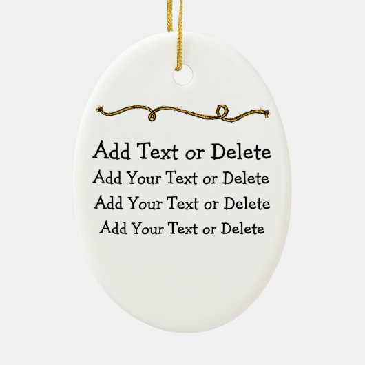 Cowgirl Keramisch Ornament (Achterkant)