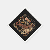 Cowgirl Kerstmis Servet (Hoek)