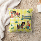 Cowgirl Kinderen met paarden Westerne Baby Gift Kussen (Deken)