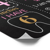 CowGirl Koe Girl Cowboy Wild West Birthday-teken Poster (Hoek)