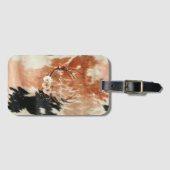 Cowgirl Koeienhuid Floral Deer Antlers Bagagelabel (Voorkant (horizontaal))