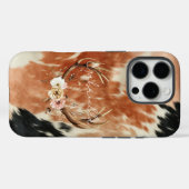Cowgirl Koeienhuid Floral Deer Antlers Case-Mate iPhone Case (Achterkant (horizontaal))