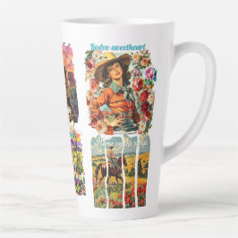 Cowgirl-koffie latte mok