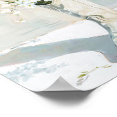 Cowgirl-laars met bloemenschildering poster (Hoek)