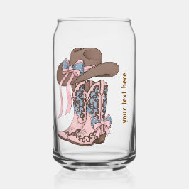 cowgirl laarzen  blikvorm glas