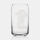 cowgirl laarzen  blikvorm glas (Achterkant)
