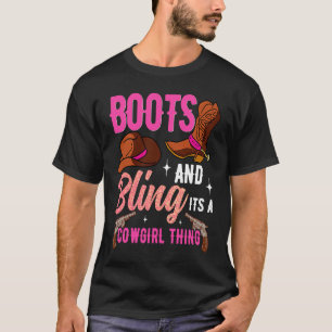 Cowgirl Laarzen Bling Het Is Een Cowgirl Ding Coun T-shirt