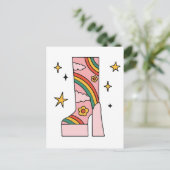 Cowgirl laarzen briefkaart (Staand voorkant)