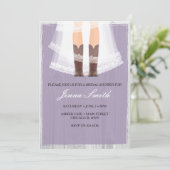 Cowgirl laarzen bruids douche uitnodiging (Staand voorkant)