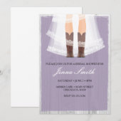 Cowgirl laarzen bruids douche uitnodiging (Voorkant / Achterkant)