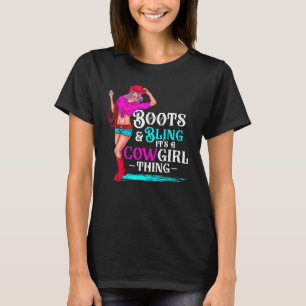 Cowgirl Laarzen En Bling Het Zijn Cowgirl Dingen W T-shirt