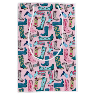 Cowgirl laarzen Gift Bag Medium Cadeauzakje