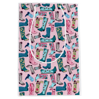 Cowgirl laarzen Gift Bag Medium Cadeauzakje