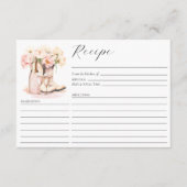 Cowgirl Laarzen Land Pioenrozen Vrijgezellenfeest  Informatiekaartje (Voorkant)