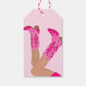 Cowgirl-laarzen op maat Gepersonaliseerd Cadeaulabel (Achterkant)