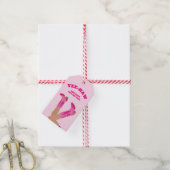 Cowgirl-laarzen op maat Gepersonaliseerd Cadeaulabel (Met Touw)