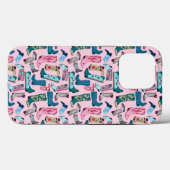 cowgirl laarzen op roze Case-Mate iPhone case (Achterkant (horizontaal))