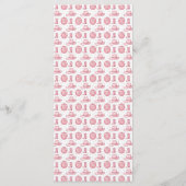 Cowgirl Laarzen Roze Westerne bruiloft Menu (Achterkant)