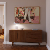 Cowgirl Laarzen Schilderen Retro  Print