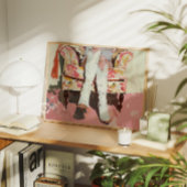 Cowgirl Laarzen Schilderen Retro Vintage Canvas Afdruk