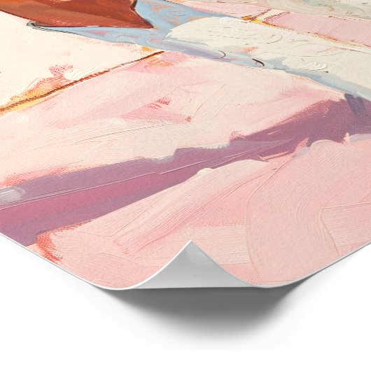 Cowgirl laarzen schilderen - Westerne chique muurk Poster (Hoek)