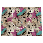 Cowgirl laarzen ster studded retro patroon groot cadeauzakje (Voorkant)