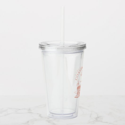 Cowgirl-laarzen voor een westerse vrijgezellenfees acryl drinkbeker (Rechts)