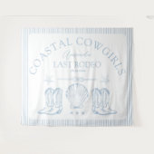 Cowgirl-laarzen voor een westerse vrijgezellenfees wandkleed (Voorkant (horizontaal))