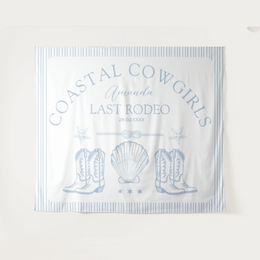 Cowgirl-laarzen voor een westerse vrijgezellenfees wandkleed (Voorkant (horizontaal))