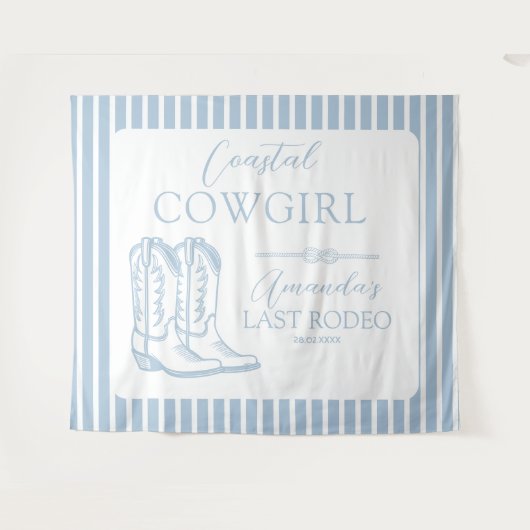 Cowgirl-laarzen voor een westerse vrijgezellenfees wandkleed (Voorkant (horizontaal))