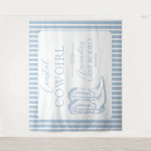 Cowgirl-laarzen voor een westerse vrijgezellenfees wandkleed (Voorkant)