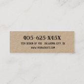 Cowgirl laarzen Western thema Mini Visitekaartje (Achterkant)