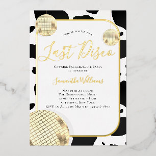 Cowgirl Laatste Disco Bachelorette Feest Folie Uitnodiging