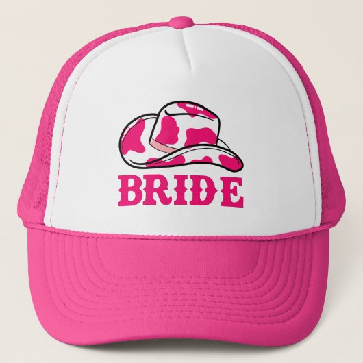 Cowgirl Laatste Rodeo Bachelorette Bruid Trucker Pet (Voorkant)