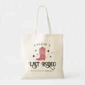 Cowgirl Laatste Rodeo Bachelorette Feest Tote Bag (Voorkant)