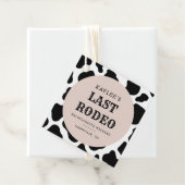 Cowgirl Laatste Rodeo Bachelorette Weekend Feestje Bedankjes Labels (In situ)