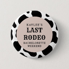 Cowgirl Laatste Rodeo Bachelorette Weekend Feestje Ronde Button 5,7 Cm