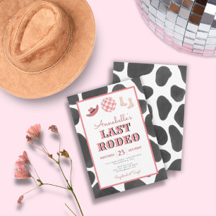 Cowgirl Laatste Rodeo Disco Bachelorette Kaart