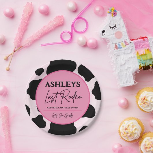 Cowgirl Laatste Rodeo Gepersonaliseerde Party Bord (Feest)