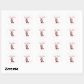 Cowgirl Laatste Rodeo Roze Bachelorette Ronde Sticker (Vel)