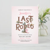 Cowgirl Laatste uitnodiging voor Rodeo Bachelorett (Staand voorkant)
