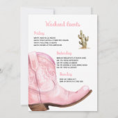 Cowgirl Laatste uitnodiging voor Rodeo Bachelorett (Achterkant)