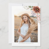 Cowgirl Land Western Foto Afstudeerfeest Kaart (Voorkant)