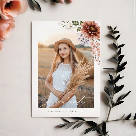 Cowgirl Land Western Foto Afstudeerfeest Kaart