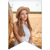 Cowgirl Land Western Foto Afstuderen Vlaggetjes (Eerste vlag)