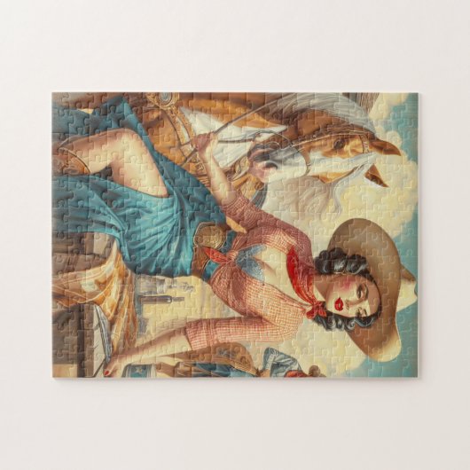  Cowgirl Legpuzzel (Horizontaal)