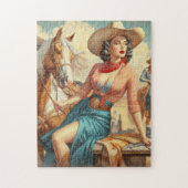  Cowgirl Legpuzzel (Verticaal)