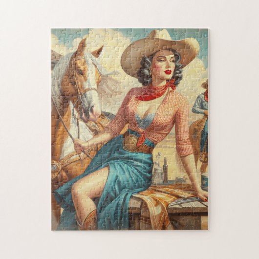  Cowgirl Legpuzzel (Verticaal)