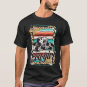 COWGIRL  Leopard Cow Pattern Print Serape Rodeo T-shirt (Voorkant)